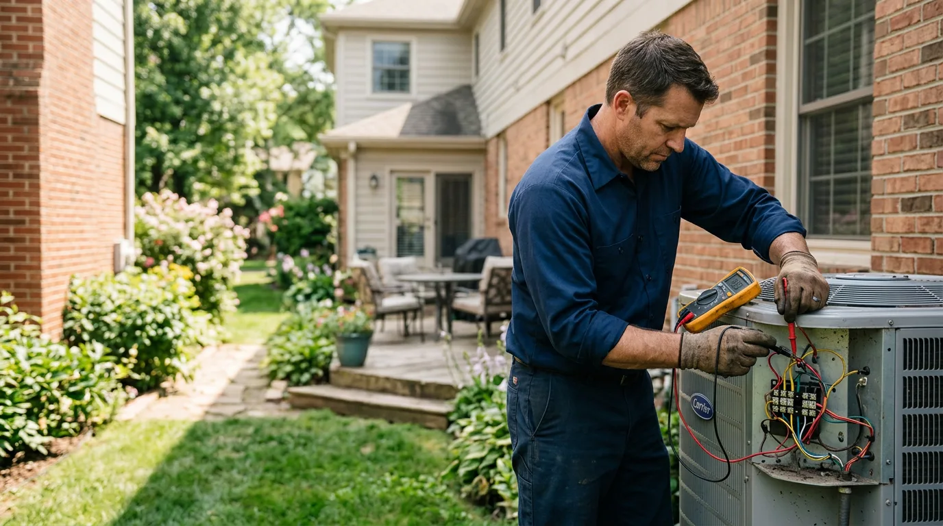 HVAC technician working near Kanawha Falls, WV